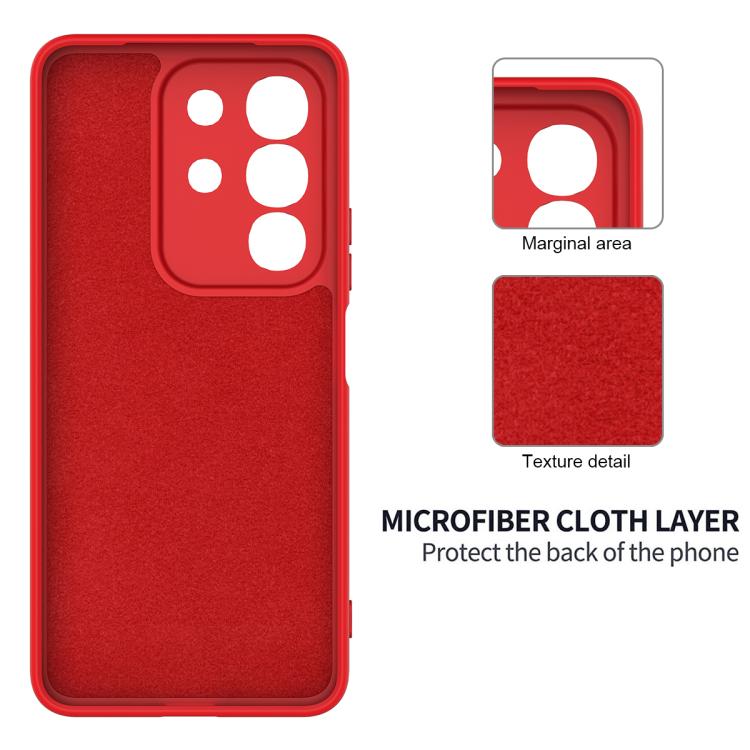 For vivo Y31 Pro 5G Solid Color Liquid Silicone Dropproof Full Coverage Phone Case