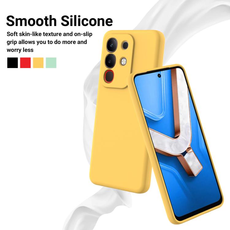 For vivo Y31 Pro 5G Solid Color Liquid Silicone Dropproof Full Coverage Phone Case
