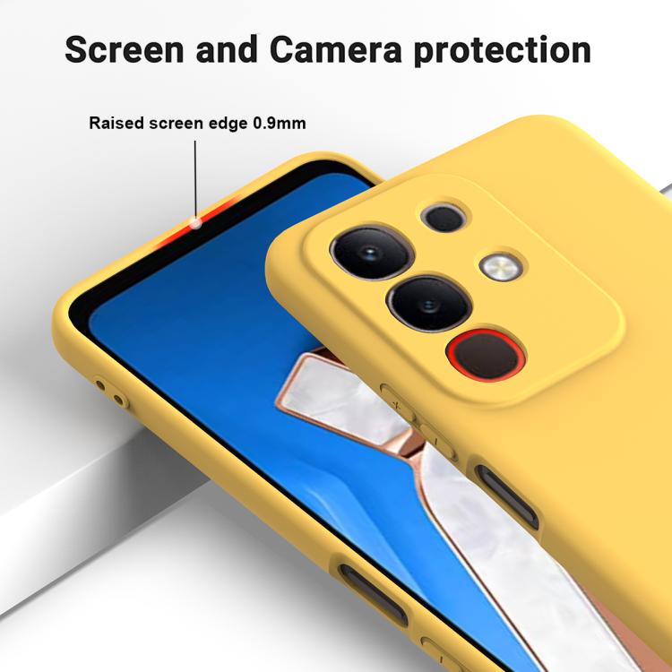 For vivo Y31 Pro 5G Solid Color Liquid Silicone Dropproof Full Coverage Phone Case