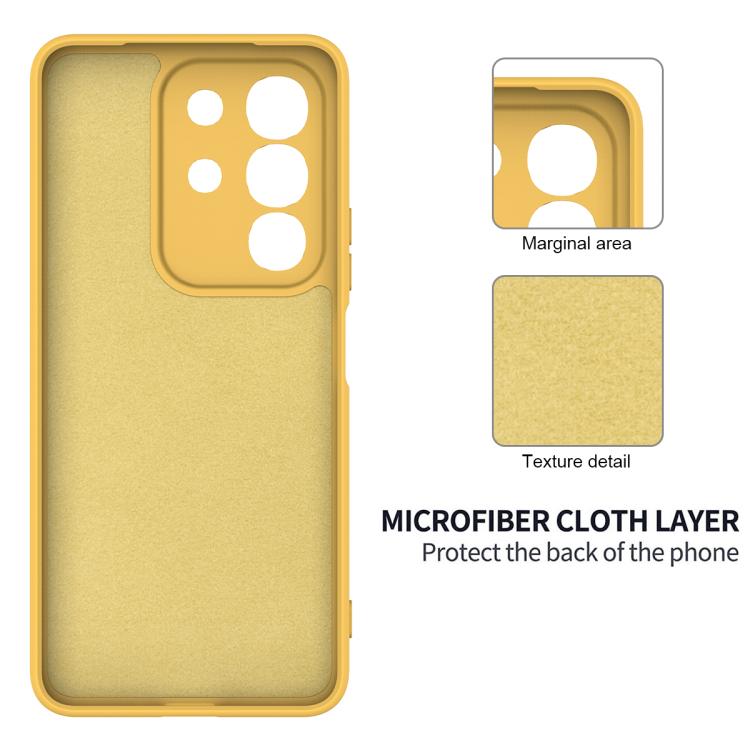 For vivo Y31 Pro 5G Solid Color Liquid Silicone Dropproof Full Coverage Phone Case