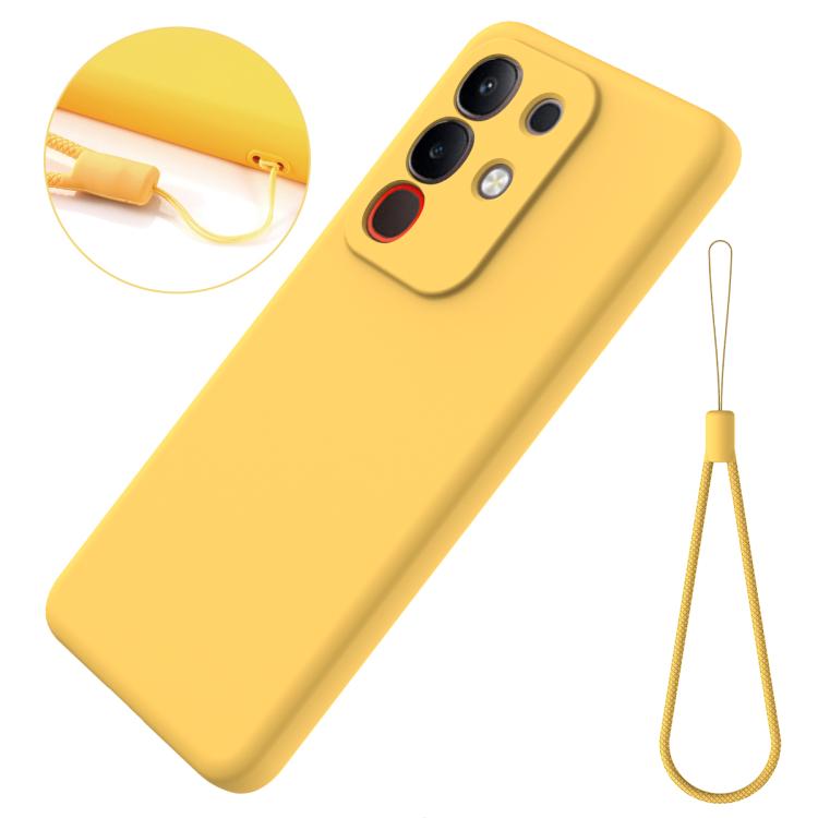 For vivo Y31 Pro 5G Solid Color Liquid Silicone Dropproof Full Coverage Phone Case