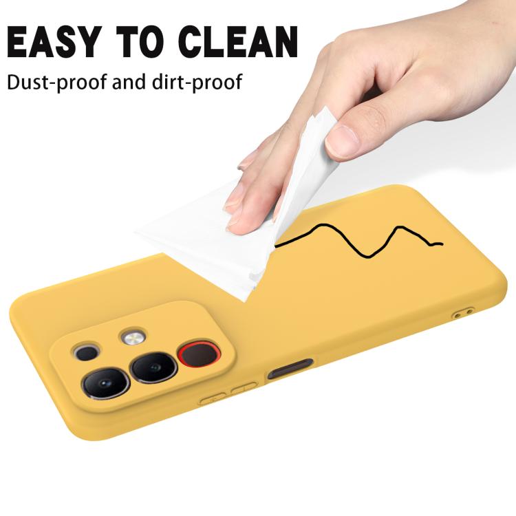 For vivo Y31 Pro 5G Solid Color Liquid Silicone Dropproof Full Coverage Phone Case