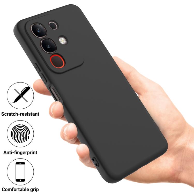 For vivo Y31 Pro 5G Solid Color Liquid Silicone Dropproof Full Coverage Phone Case