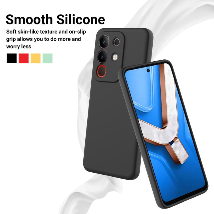 For vivo Y31 Pro 5G Solid Color Liquid Silicone Dropproof Full Coverage Phone Case