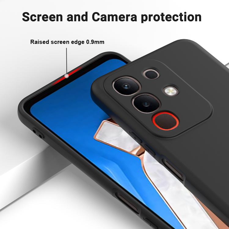 For vivo Y31 Pro 5G Solid Color Liquid Silicone Dropproof Full Coverage Phone Case