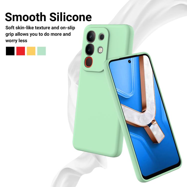 For vivo Y31 Pro 5G Solid Color Liquid Silicone Dropproof Full Coverage Phone Case