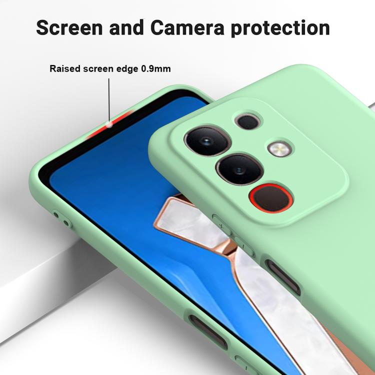 For vivo Y31 Pro 5G Solid Color Liquid Silicone Dropproof Full Coverage Phone Case