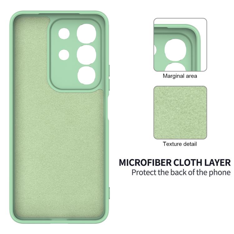 For vivo Y31 Pro 5G Solid Color Liquid Silicone Dropproof Full Coverage Phone Case