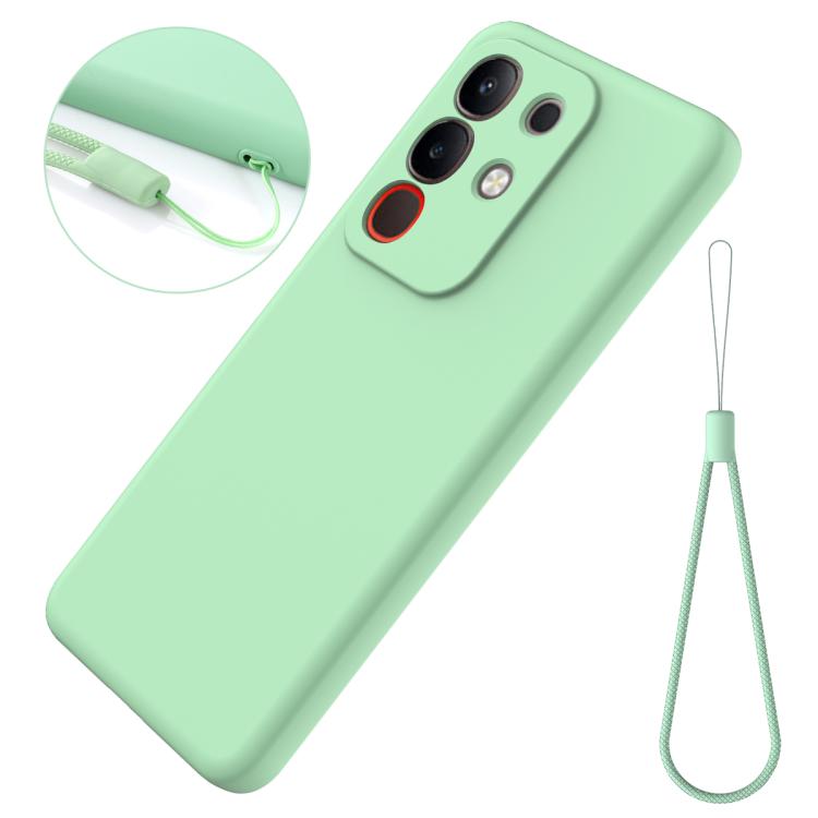 For vivo Y31 Pro 5G Solid Color Liquid Silicone Dropproof Full Coverage Phone Case