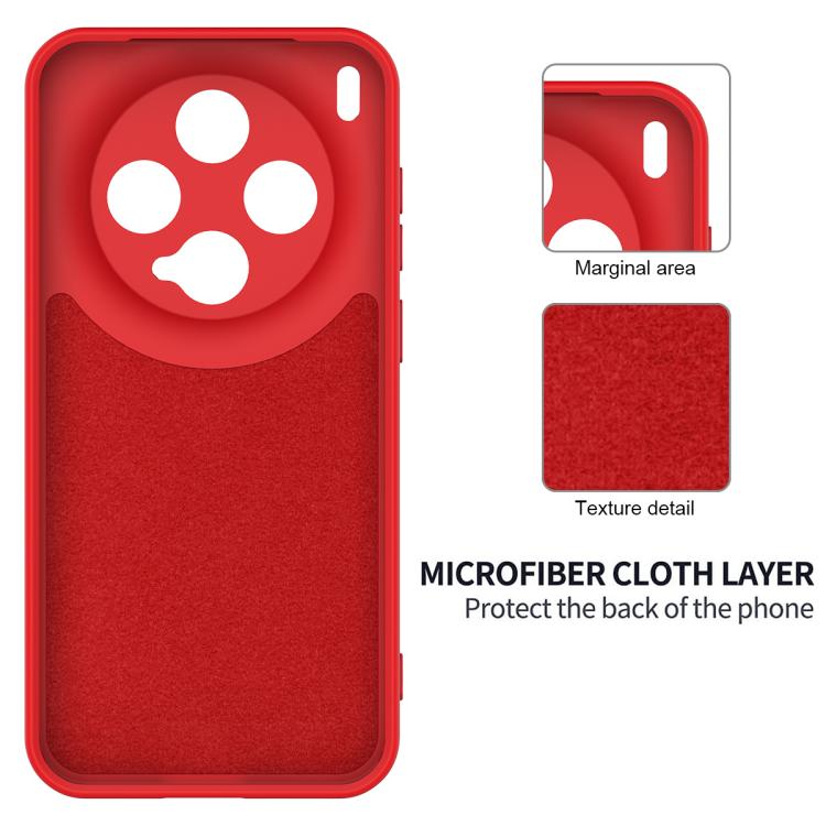 For vivo X300 5G Solid Color Liquid Silicone Dropproof Full Coverage Phone Case
