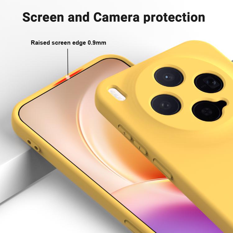 For vivo X300 5G Solid Color Liquid Silicone Dropproof Full Coverage Phone Case