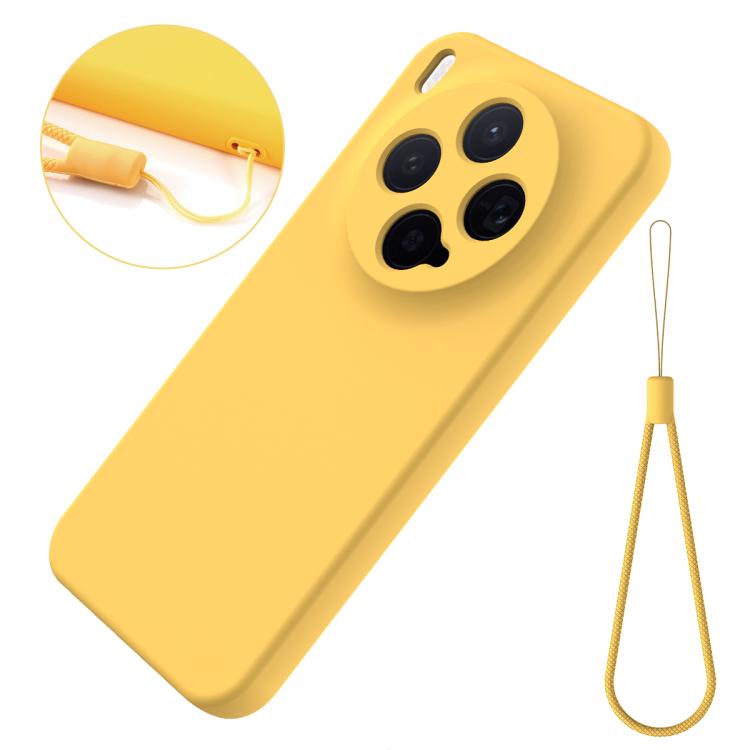 For vivo X300 5G Solid Color Liquid Silicone Dropproof Full Coverage Phone Case