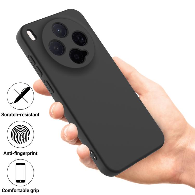 For vivo X300 5G Solid Color Liquid Silicone Dropproof Full Coverage Phone Case
