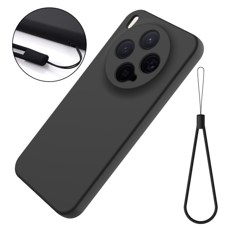 For vivo X300 5G Solid Color Liquid Silicone Dropproof Full Coverage Phone Case