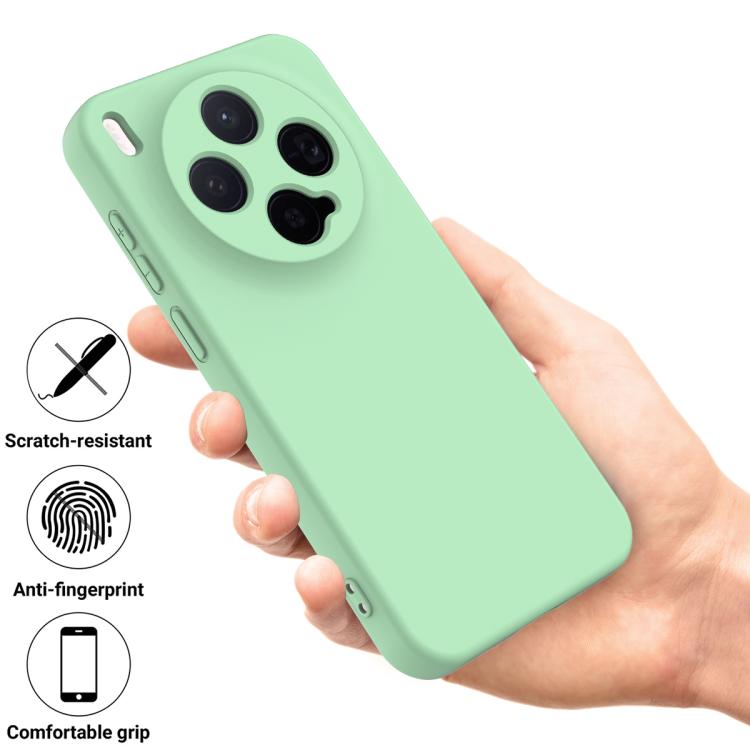 For vivo X300 5G Solid Color Liquid Silicone Dropproof Full Coverage Phone Case