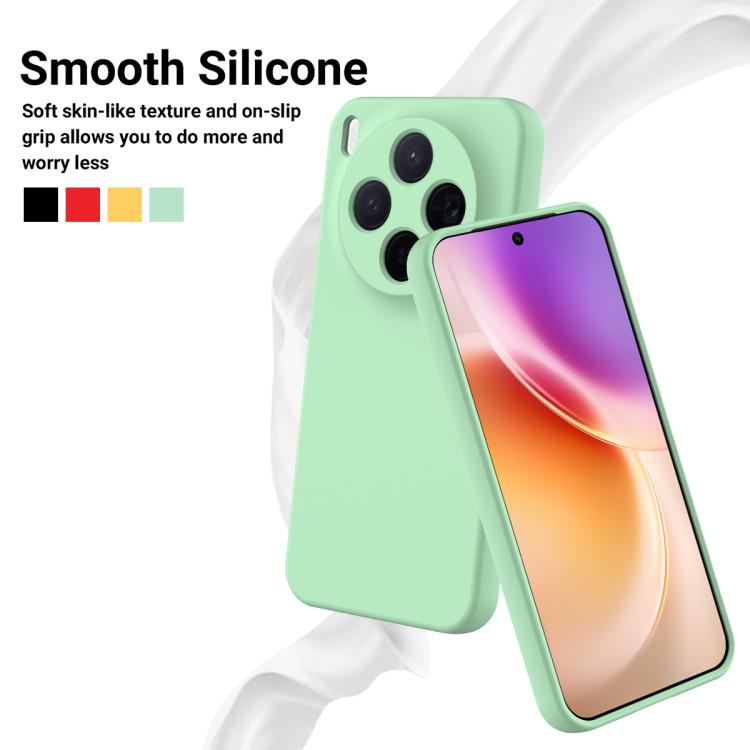 For vivo X300 5G Solid Color Liquid Silicone Dropproof Full Coverage Phone Case