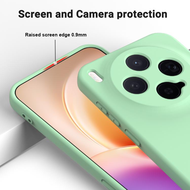 For vivo X300 5G Solid Color Liquid Silicone Dropproof Full Coverage Phone Case