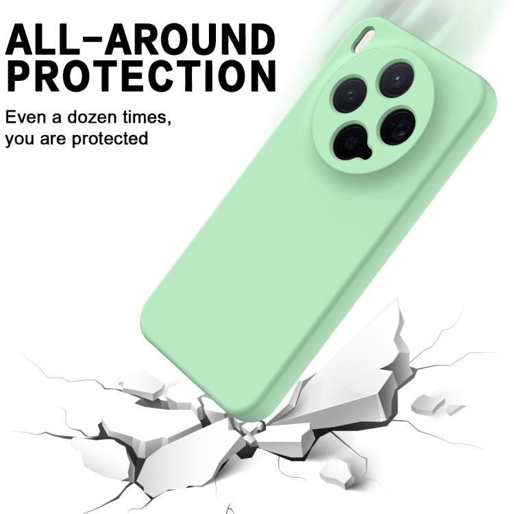 For vivo X300 5G Solid Color Liquid Silicone Dropproof Full Coverage Phone Case
