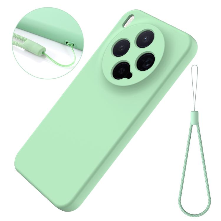 For vivo X300 5G Solid Color Liquid Silicone Dropproof Full Coverage Phone Case