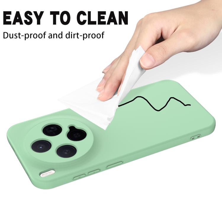For vivo X300 5G Solid Color Liquid Silicone Dropproof Full Coverage Phone Case