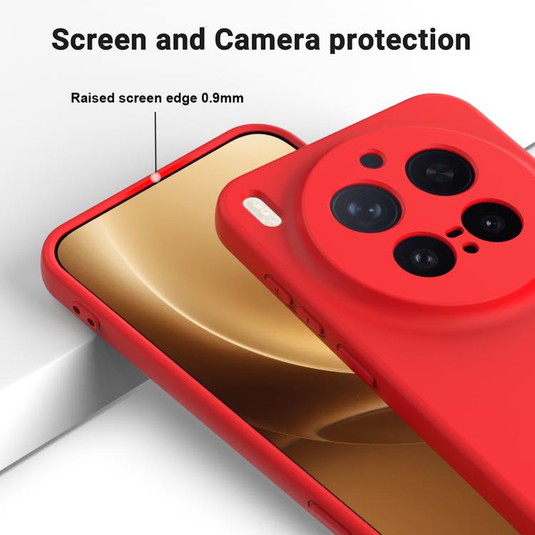 For vivo X300 Pro 5G Solid Color Liquid Silicone Dropproof Full Coverage Phone Case