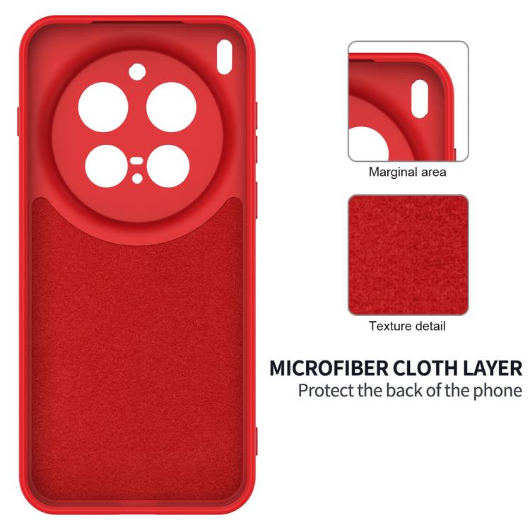 For vivo X300 Pro 5G Solid Color Liquid Silicone Dropproof Full Coverage Phone Case