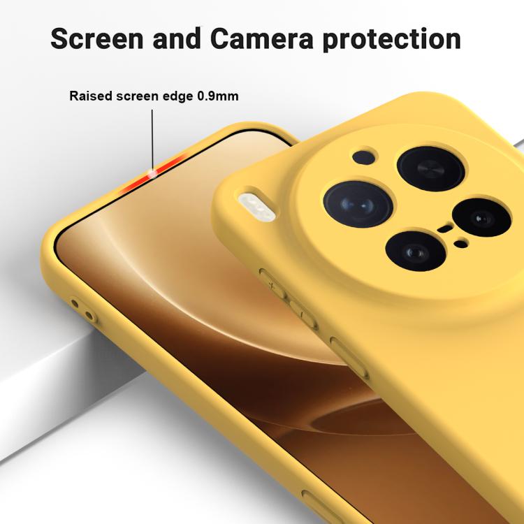 For vivo X300 Pro 5G Solid Color Liquid Silicone Dropproof Full Coverage Phone Case