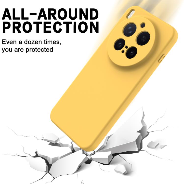 For vivo X300 Pro 5G Solid Color Liquid Silicone Dropproof Full Coverage Phone Case