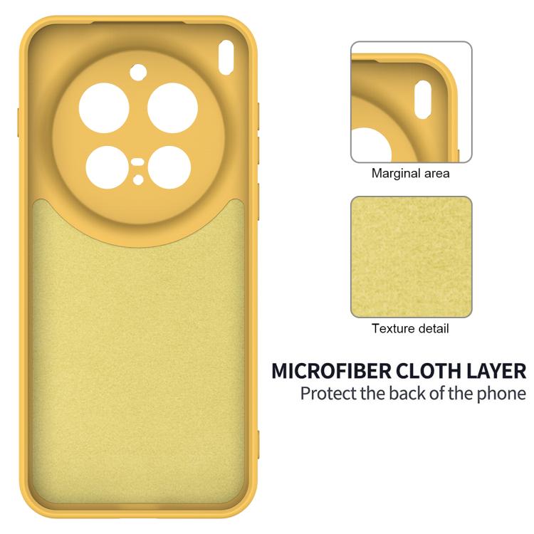 For vivo X300 Pro 5G Solid Color Liquid Silicone Dropproof Full Coverage Phone Case