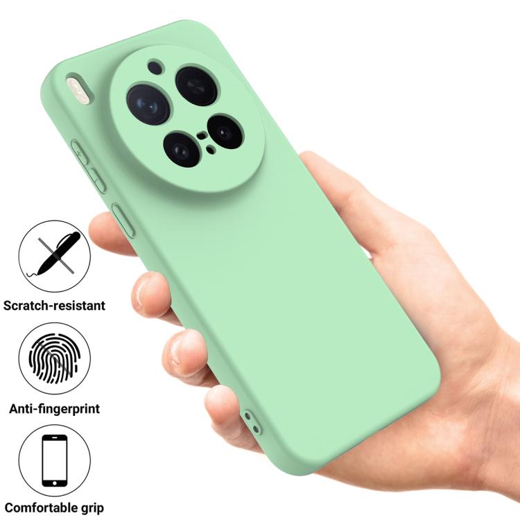 For vivo X300 Pro 5G Solid Color Liquid Silicone Dropproof Full Coverage Phone Case