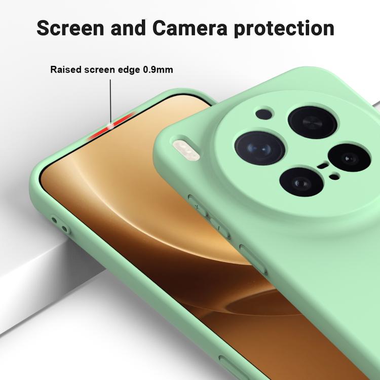 For vivo X300 Pro 5G Solid Color Liquid Silicone Dropproof Full Coverage Phone Case