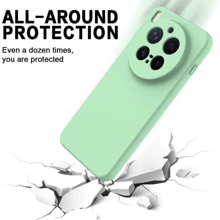 For vivo X300 Pro 5G Solid Color Liquid Silicone Dropproof Full Coverage Phone Case