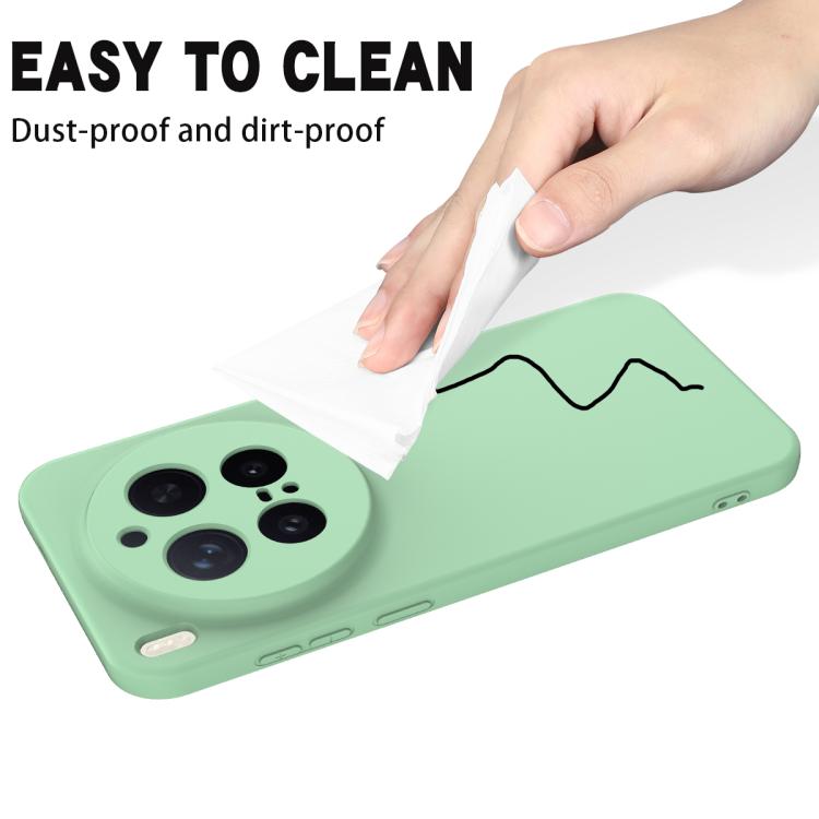 For vivo X300 Pro 5G Solid Color Liquid Silicone Dropproof Full Coverage Phone Case