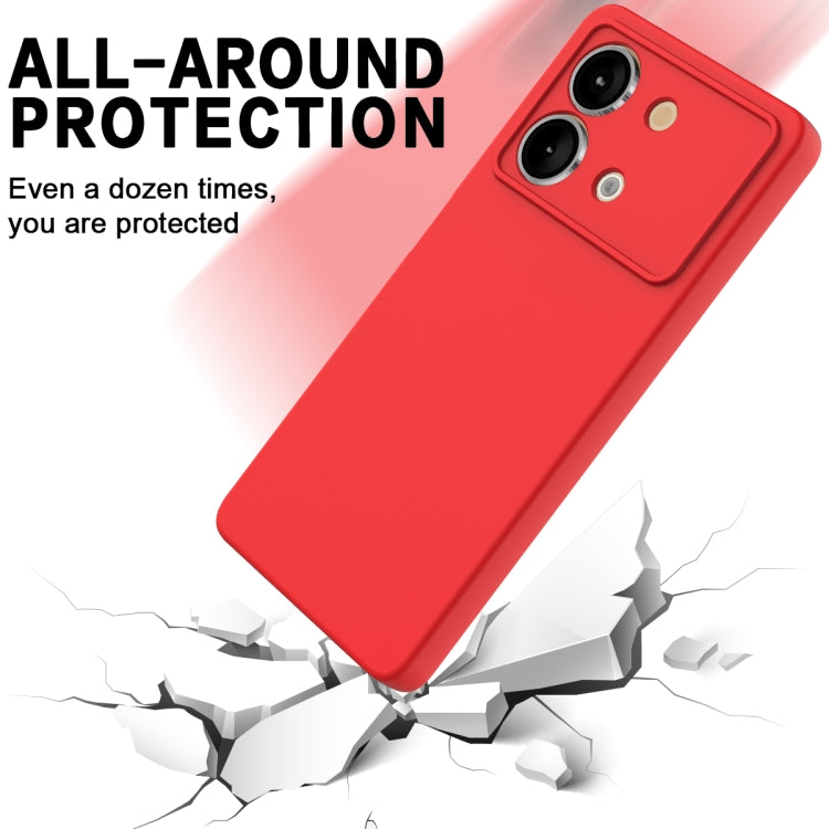 For Xiaomi Poco X6 Neo/Redmi Note 13R Pro Solid Color Liquid Silicone Dropproof Full Coverage Phone Case