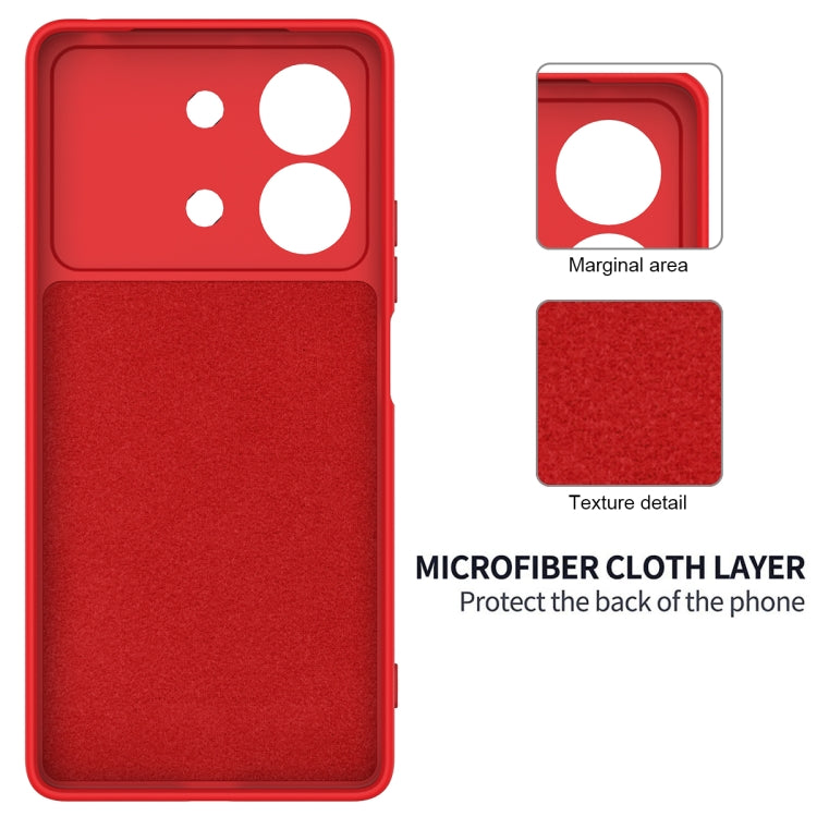 For Xiaomi Poco X6 Neo/Redmi Note 13R Pro Solid Color Liquid Silicone Dropproof Full Coverage Phone Case
