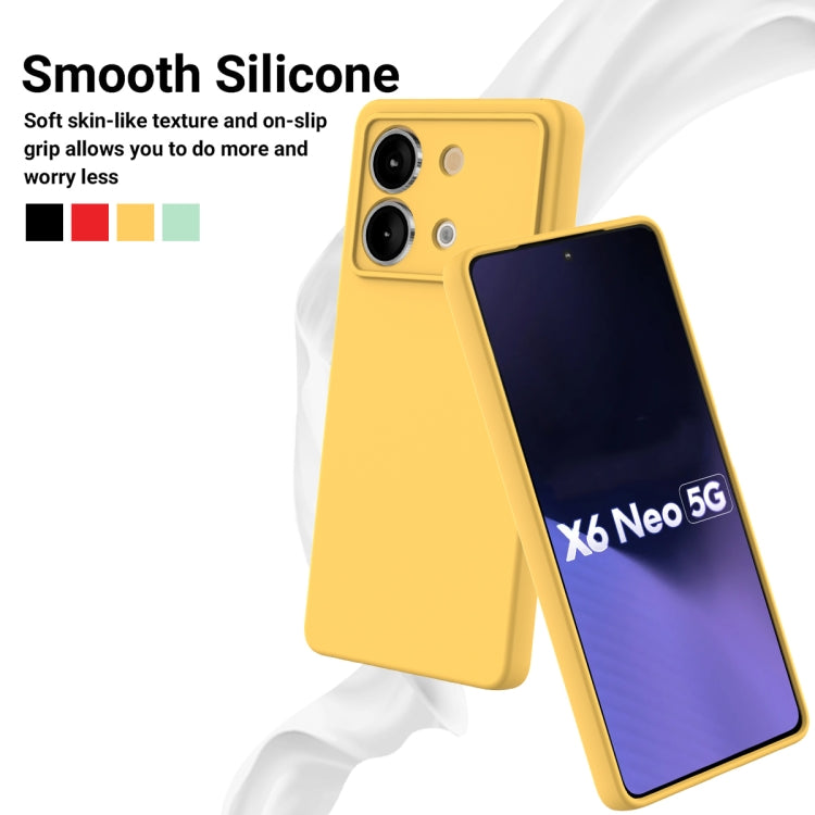 For Xiaomi Poco X6 Neo/Redmi Note 13R Pro Solid Color Liquid Silicone Dropproof Full Coverage Phone Case