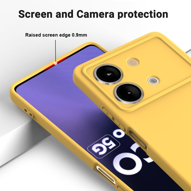 For Xiaomi Poco X6 Neo/Redmi Note 13R Pro Solid Color Liquid Silicone Dropproof Full Coverage Phone Case