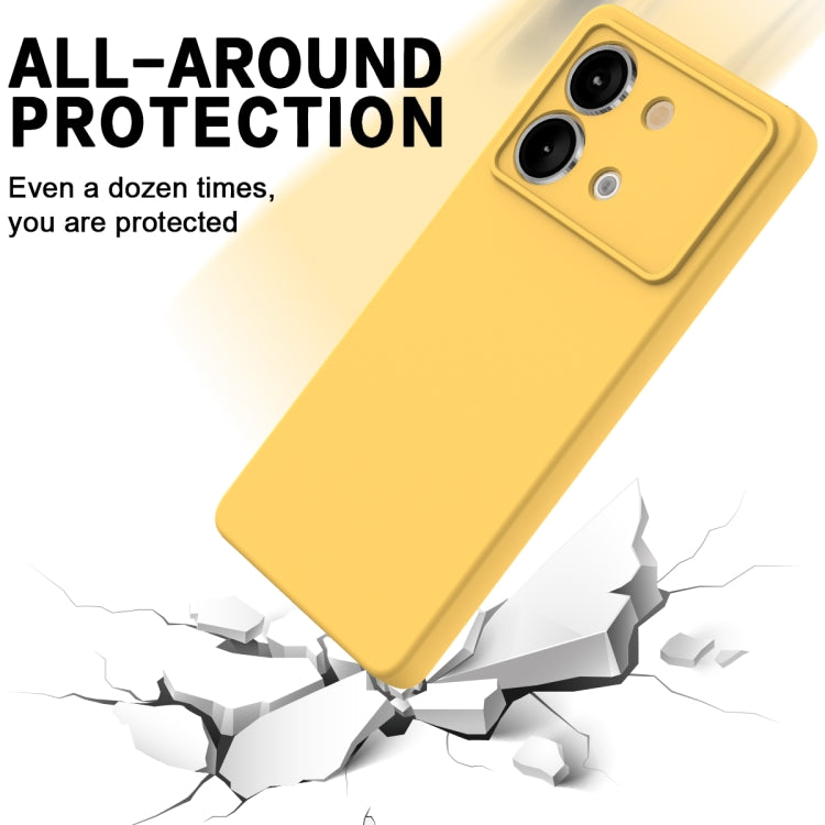 For Xiaomi Poco X6 Neo/Redmi Note 13R Pro Solid Color Liquid Silicone Dropproof Full Coverage Phone Case