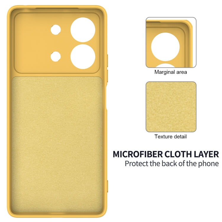 For Xiaomi Poco X6 Neo/Redmi Note 13R Pro Solid Color Liquid Silicone Dropproof Full Coverage Phone Case
