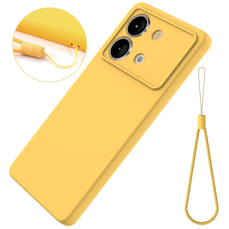 For Xiaomi Poco X6 Neo/Redmi Note 13R Pro Solid Color Liquid Silicone Dropproof Full Coverage Phone Case