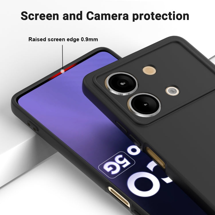 For Xiaomi Poco X6 Neo/Redmi Note 13R Pro Solid Color Liquid Silicone Dropproof Full Coverage Phone Case