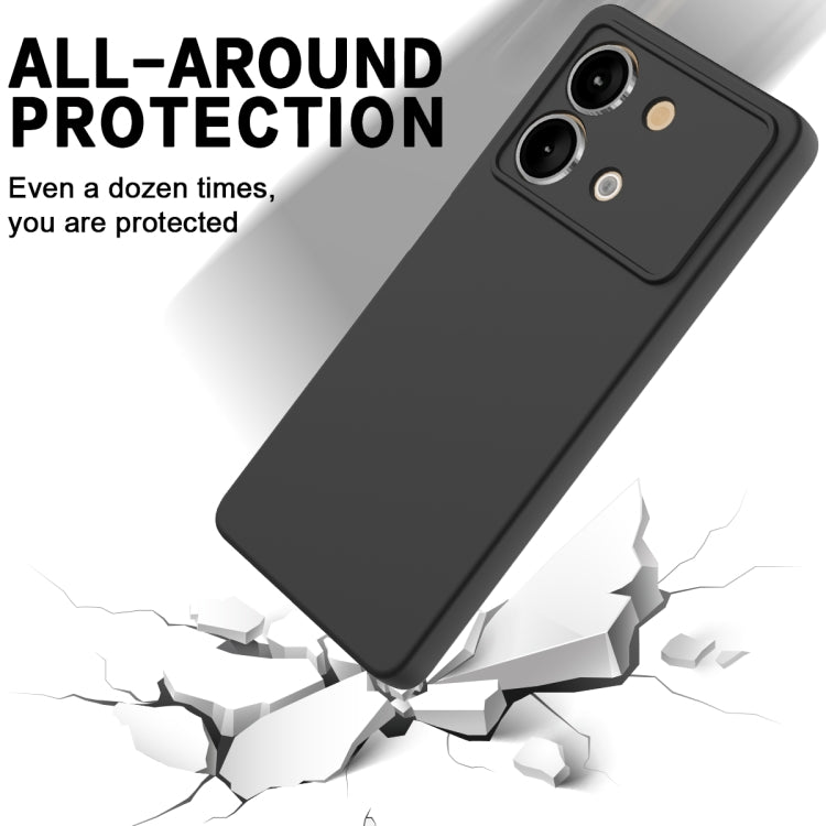 For Xiaomi Poco X6 Neo/Redmi Note 13R Pro Solid Color Liquid Silicone Dropproof Full Coverage Phone Case