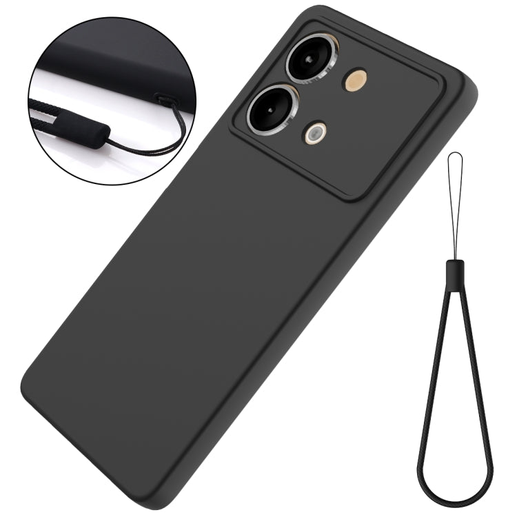 For Xiaomi Poco X6 Neo/Redmi Note 13R Pro Solid Color Liquid Silicone Dropproof Full Coverage Phone Case