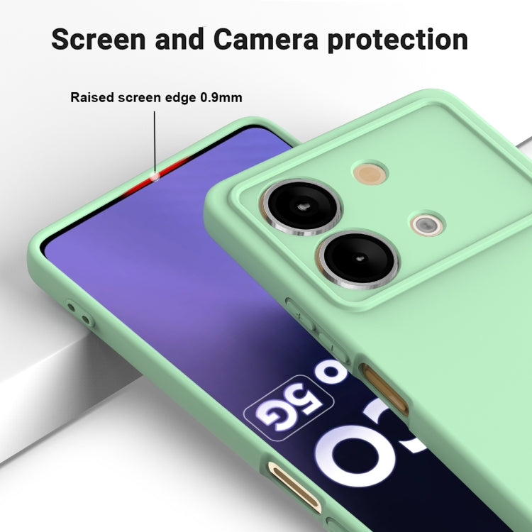 For Xiaomi Poco X6 Neo/Redmi Note 13R Pro Solid Color Liquid Silicone Dropproof Full Coverage Phone Case
