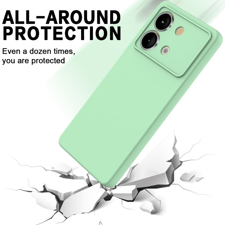 For Xiaomi Poco X6 Neo/Redmi Note 13R Pro Solid Color Liquid Silicone Dropproof Full Coverage Phone Case