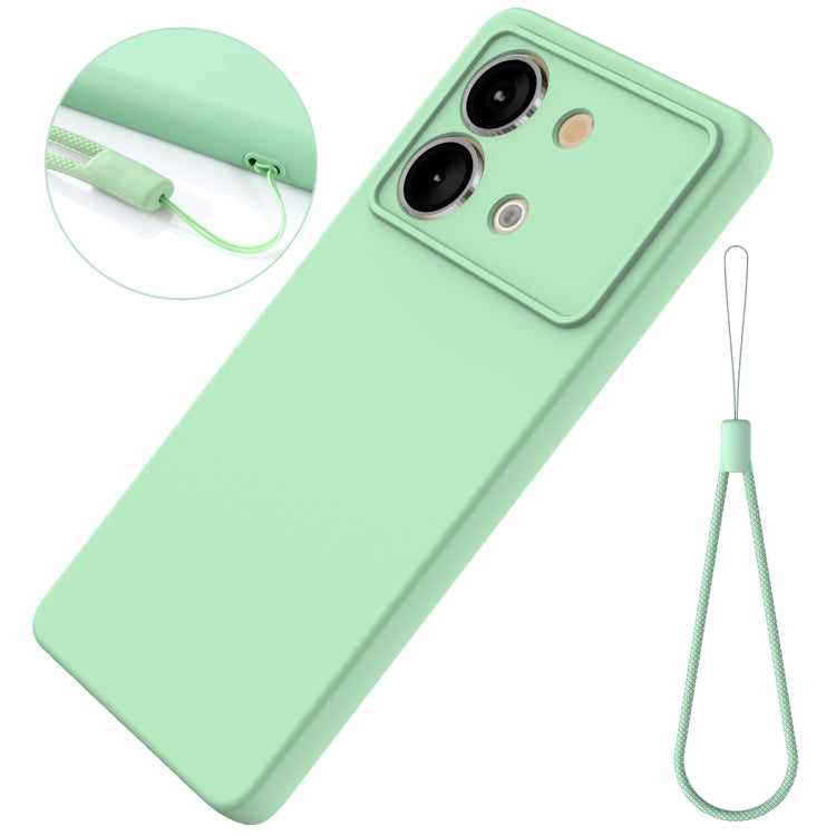 For Xiaomi Poco X6 Neo/Redmi Note 13R Pro Solid Color Liquid Silicone Dropproof Full Coverage Phone Case