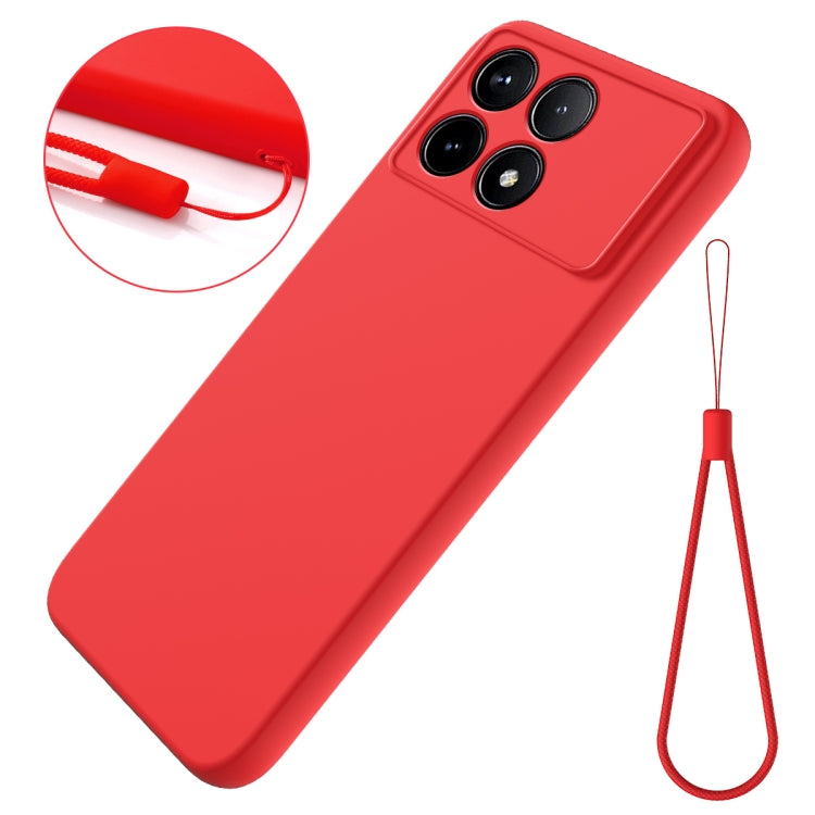 For Xiaomi Poco F6 Pro Solid Color Liquid Silicone Dropproof Full Coverage Phone Case