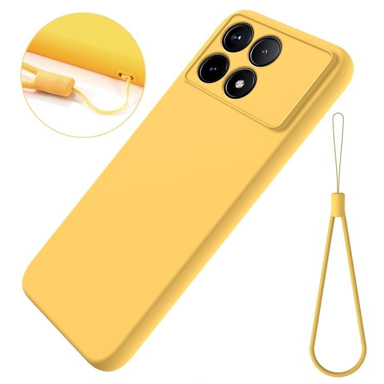 For Xiaomi Poco F6 Pro Solid Color Liquid Silicone Dropproof Full Coverage Phone Case
