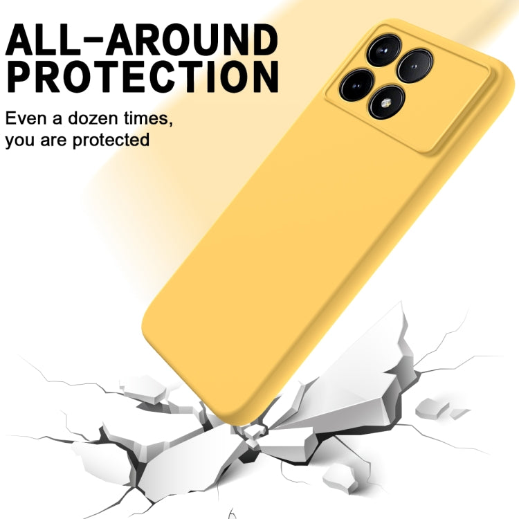 For Xiaomi Poco F6 Pro Solid Color Liquid Silicone Dropproof Full Coverage Phone Case