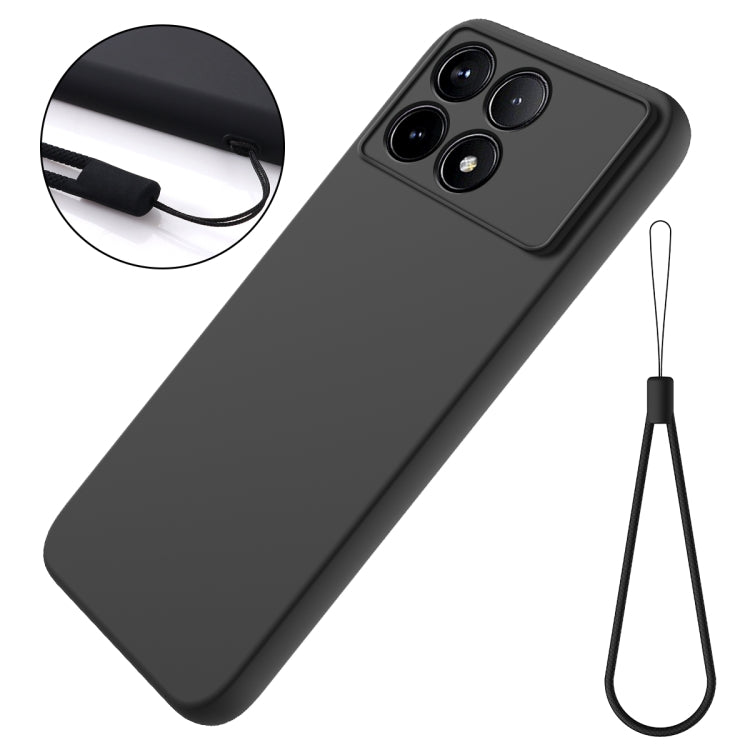 For Xiaomi Poco F6 Pro Solid Color Liquid Silicone Dropproof Full Coverage Phone Case